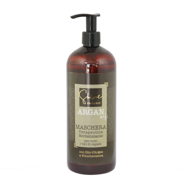 SHINE ORGANIC ARGAN OIL Maschera terapeutica rivitalizzante 1000 ml PROFESJONALNA